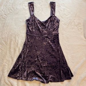 Lush Velour Mini Dress